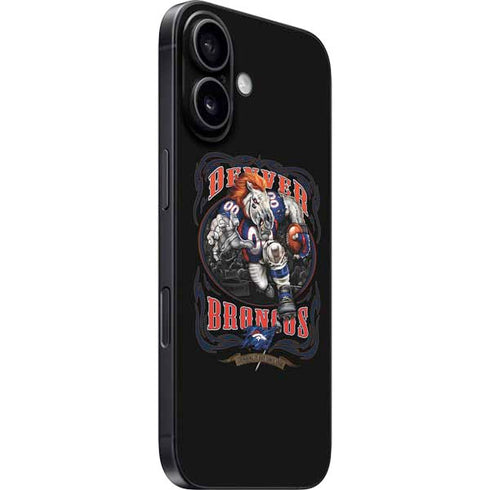 Liquid Blue NFL Denver Broncos Running Back iPhone 16 Plus Skin